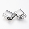 304 Stainless Steel Magnetic Clasps with Glue-in Ends X-STAS-G157-14P-12x7mm-2