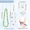 Olycraft 3Pcs 3 Style Glass Pearl & Lampwork & Glass Seed Beads Mobile Straps KEYC-OC0001-19-2