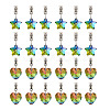 Yilisi 48Pcs 2 Styles Large Hole Alloy European Dangle Charms FIND-YS0001-01-10