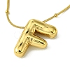 Ion Plating(IP) Initial Letter 304 Stainless Steel Pendant Necklaces NJEW-R265-05G-F-1