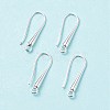 Eco-Friendly Brass Earring Hooks Findings KK-M157-03S-RS-1