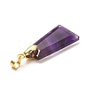 Natural Amethyst Pendants G-C045-01B-G-4