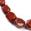 Natural Red Jasper Nuggets Beaded Necklaces for Women Men NJEW-K388-01L-2