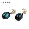 Resin Imitation Amber Beads RESI-N034-13-D04-3