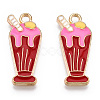 Alloy Enamel Pendants ENAM-G212-11G-04-3