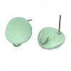 Spray Painted Iron Stud Earring Findings IFIN-S703-04B-1