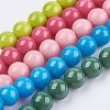 Natural Mashan Jade Beads Strands G-H1626-6MM-M-1
