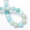 Round Natural Grade A Amazonite Bead Strands G-R345-4mm-16-3