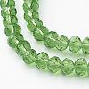 Handmade Imitate Austrian Crystal Faceted Rondelle Glass Beads X-G02YI0I1-1