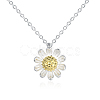 925 Sterling Silver Cubic Zirconia Pendant Necklaces NJEW-BB18709-1