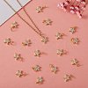 20Pcs Brass Micro Pave Cubic Zirconia Charms ZIRC-SZ0001-93-5