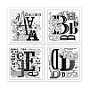 4Pcs 4 Styles PVC Stamp DIY-WH0487-0065-8