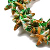 Spray Painted Synthetic Turquoise Beads Strands G-E617-A01-02-4