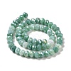 Faceted Electroplated Glass Beads Strands GLAA-C023-02-B08-3