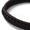 Leather Braided Cord Bracelet BJEW-F460-07EB-4