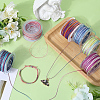 SUNNYCLUE 6 Rolls 6 Colors Segment Dyed Polyester Thread NWIR-SC0001-02-4