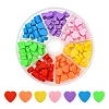 140Pcs 7 Colors Handmade Polymer Clay Beads DIY-YW0005-39-1