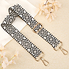 Two Tone Rhombus Pattern Polyester Braided Adjustable Bag Handles FIND-WH0129-27A-4