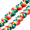 15 Strands 15 Styles Handmade Polymer Clay Beads Strands CLAY-SZ0001-47-4