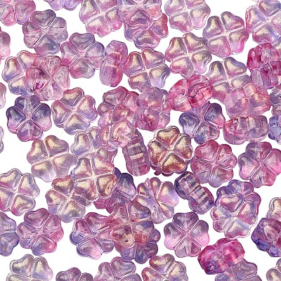 100Pcs Transparent Czech Glass Beads GLAA-CJ0001-55-1