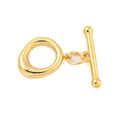 Brass Toggle Clasps KK-A223-09G-1