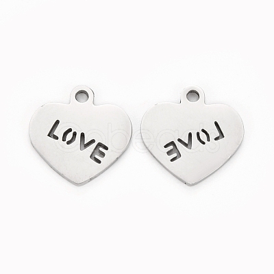 Non-Tarnish Valentine's Day 304 Stainless Steel Charms STAS-I151-28P-1