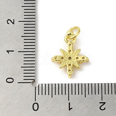 Brass Micro Pave Cubic Zirconia Charms KK-M283-16A-01-1