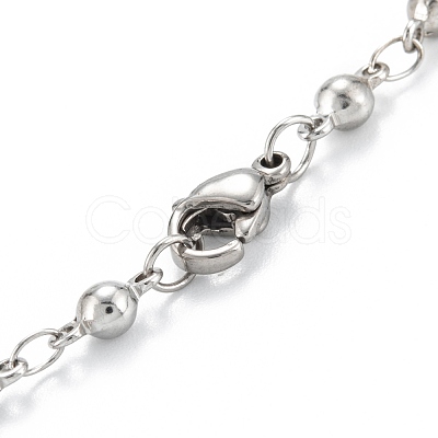 304 Stainless Steel Link Bracelets STAS-A052-20P-1