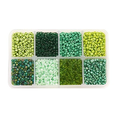 1 Box 8/0 Glass Seed Beads Round  Loose Spacer Beads SEED-X0050-3mm-03-1