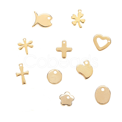 201 & 304 Stainless Steel Charms STAS-P142-M01-1