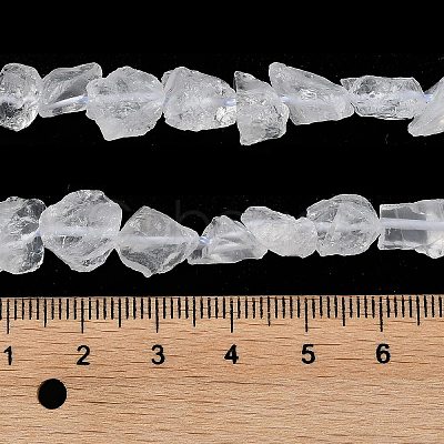 Raw Rough Natural Crystal Quartz Beads Strands G-B065-C12-1