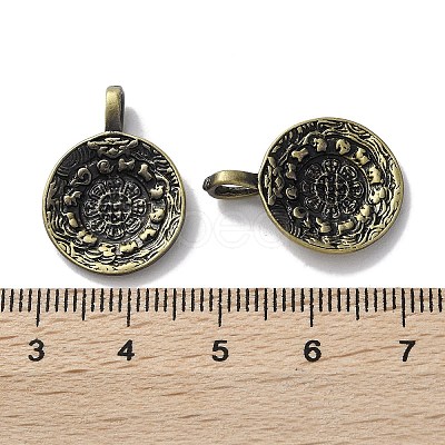 Tibetan Style Brass Pendants KK-M284-33AB-1