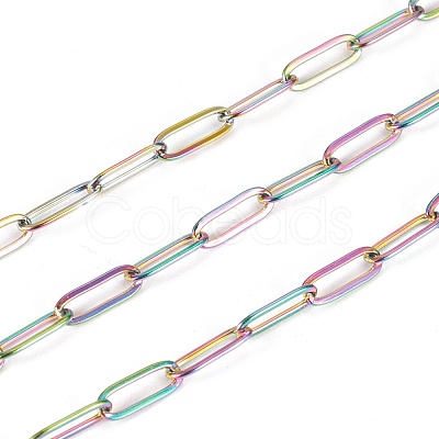 Ion Plating(IP) 304 Stainless Steel Paperclip Chains STAS-K209-07MC-1