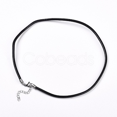 Leather Cord Necklace Making WL-I002-C-01-1