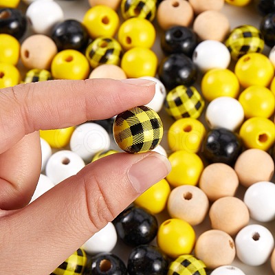 200Pcs Wooden Beads DIY-SZ0003-33A-1