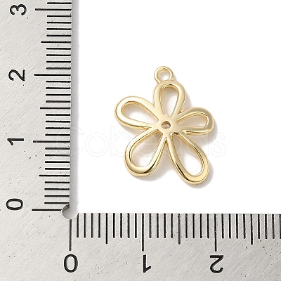 Brass Micro Pave Clear Cubic Zirconia Pendants KK-U013-02G-1