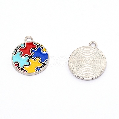 Zinc Alloy Enamel Pendants PALLOY-TAC0022-02-1