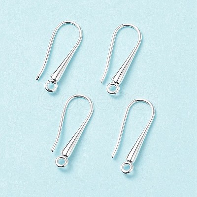 Eco-Friendly Brass Earring Hooks Findings KK-M157-03S-RS-1