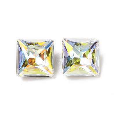 Light AB Style K9 Glass Cabochons RGLA-J039-C-001LA-1