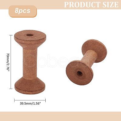 Wood Thread Bobbins TOOL-WH0053-54A-02-1