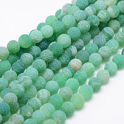 Natural Weathered Agate Beads Strands X-G-G589-6mm-08-1