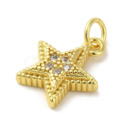 Brass Micro Pave Cubic Zirconia Charms KK-M283-16C-01-1