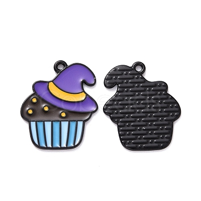 Halloween Alloy Enamel Pendant ENAM-B047-05EB-1