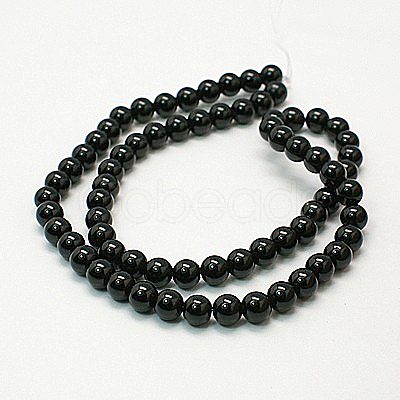 Natural Mashan Jade Round Beads Strands G-D263-12mm-XS32-1