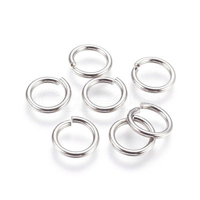 Tarnish Resistant 304 Stainless Steel Open Jump Rings STAS-P212-25P-10-1