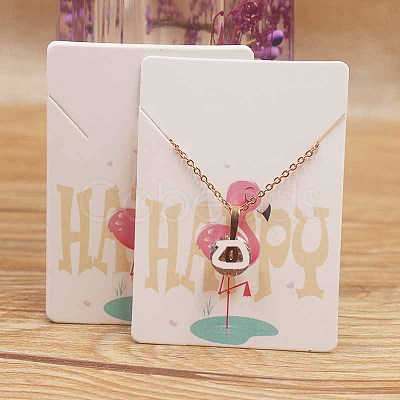 Cardboard Necklace Display Cards CDIS-F002-01B-1