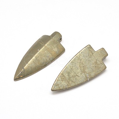 Arrowhead Natural Pyrite Pendants G-I125-44-1