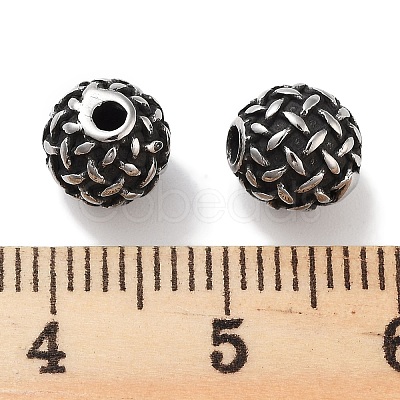 304 Stainless Steel Beads STAS-M057-18AS-1