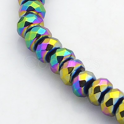 Electroplate Non-magnetic Synthetic Hematite Beads Strands G-J208F-05-1