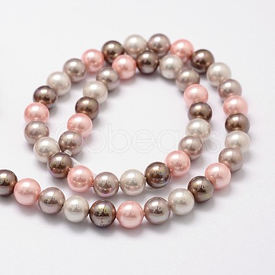 Shell Pearl Bead Strands X-BSHE-L017-15-1